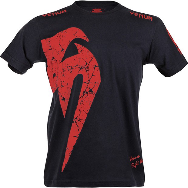 Venum-T-Shirt-Giant-schwarz-weiss-blau-grau-MMA-Muay-Thai-Kickboxen-Jiu-Jitsu-BJJ