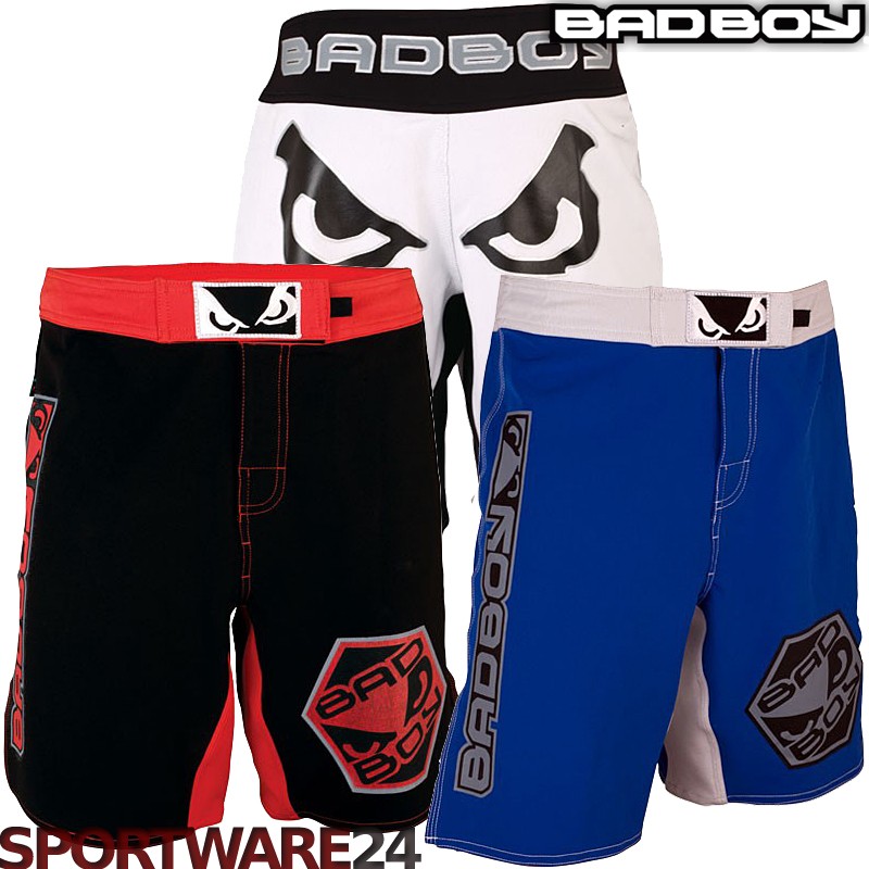 Bad Boy Fight Shorts Legacy schwarzrot, blau, weiß S/M/L/XL/XXL MMA BJJ UFC eBay