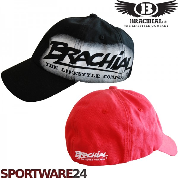 Brachial Basecap Fame schwarz rot S/M L/XL Caps Mütze Kappe Fintess